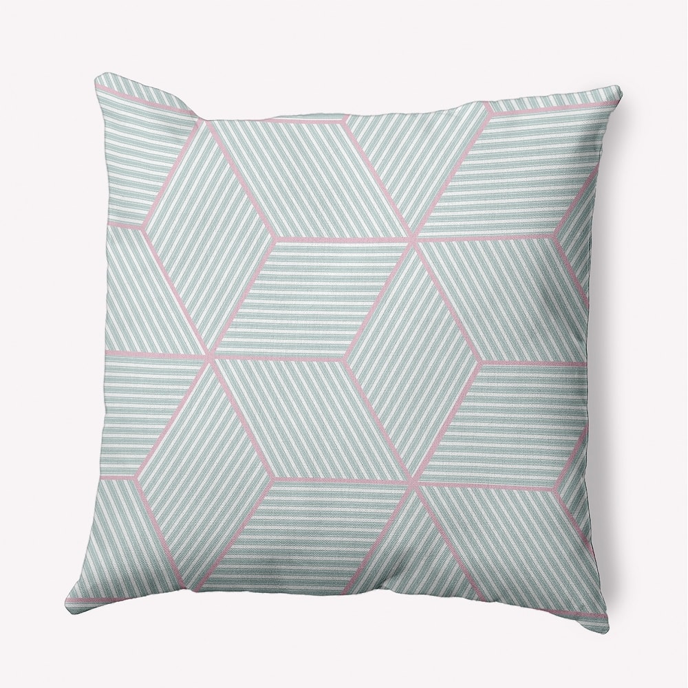 Cube Stack Indoor/Outdoor Throw Pillow