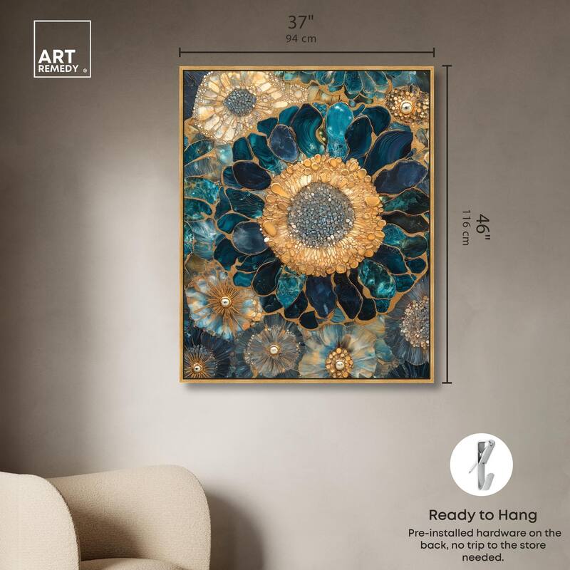 Opulent Geode II Canvas by Art Remedy