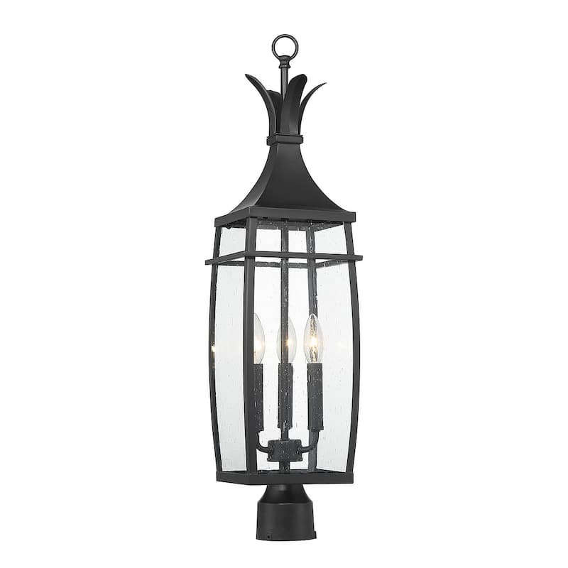 Savoy House 5-769 Montpelier 3 Light 29" Tall Post Light - Matte Black