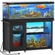 preview thumbnail 19 of 18, 55-75 Gallon Fish Tank Stand with Charging Station and LED Light, Reversible Aquarium Stand with Cabinet