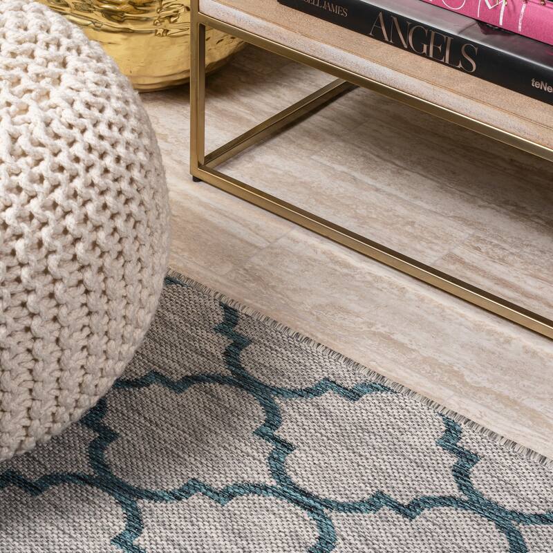 JONATHAN Y Isla Ogee Trellis Indoor/Outdoor Area Rug