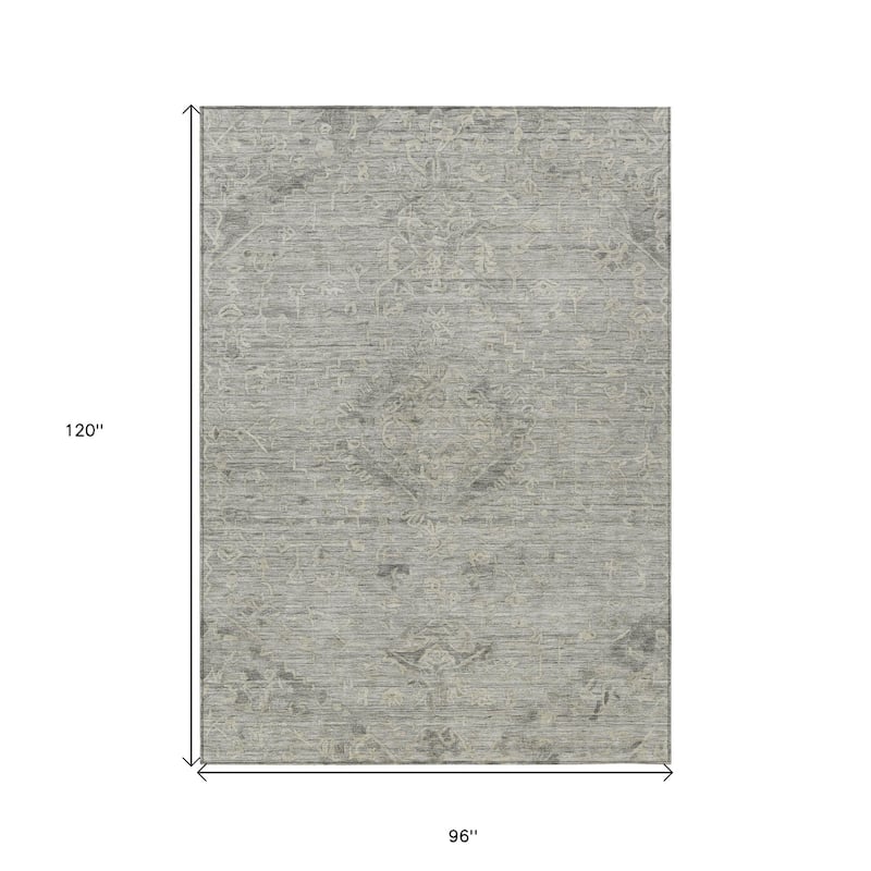 HomeRoots Floral Traditional Rectangle Outdoor Rug