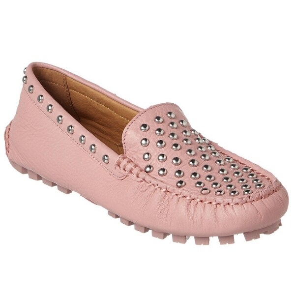 pink coach loafers