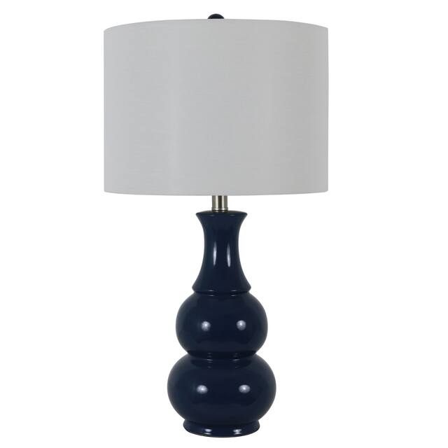 Copper Grove Arans Table Lamp with Off-white Drum Shade (26.5)