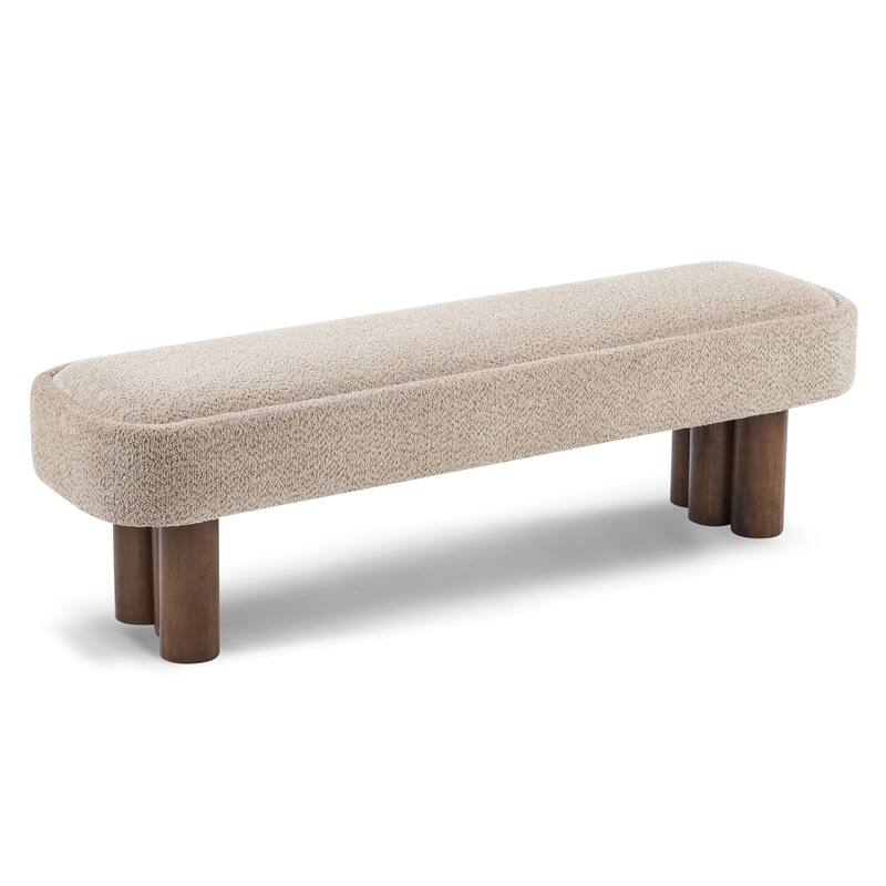 Christopher Knight Home - Modern Upholstered Dining Bench with Padded Seating