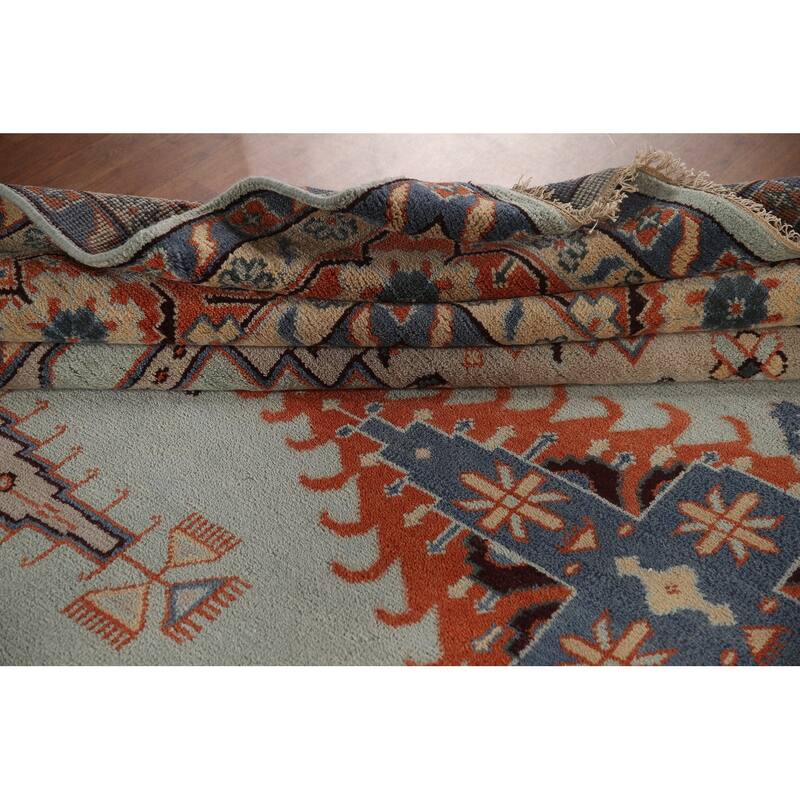 Geometric Viss Large Oriental Rug Hand-Knotted Wool Carpet - 11'6"x 17'9"