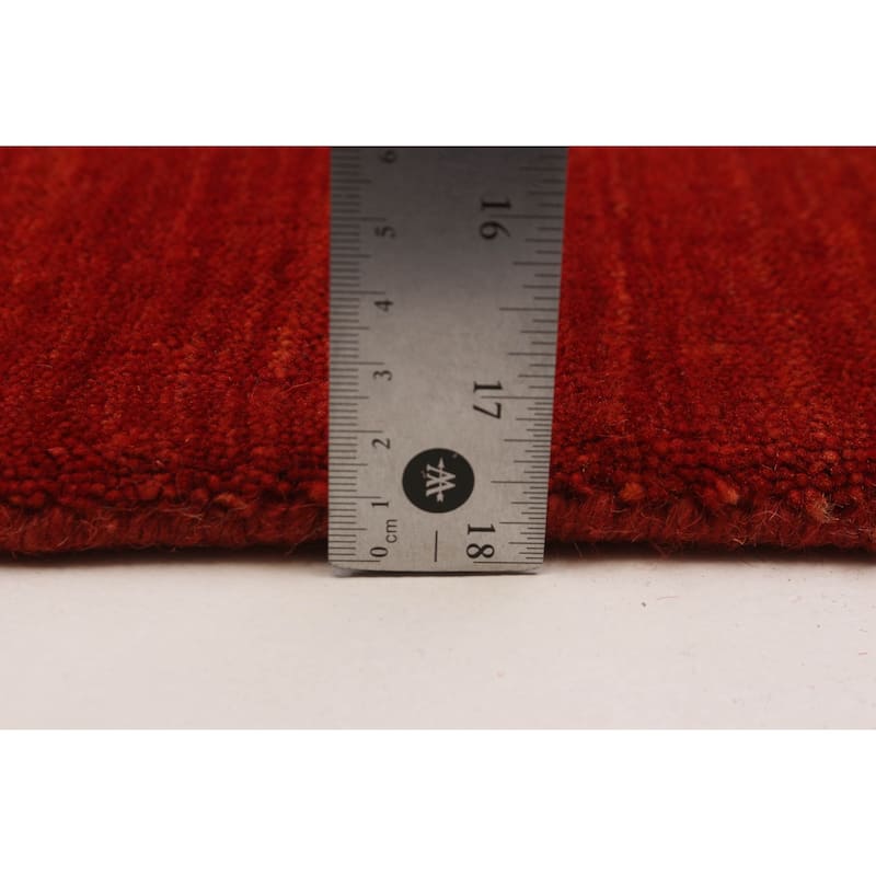 Kashkuli Gabbeh Red Rug 4'0" x 5'10" - 4'0 x 5'10