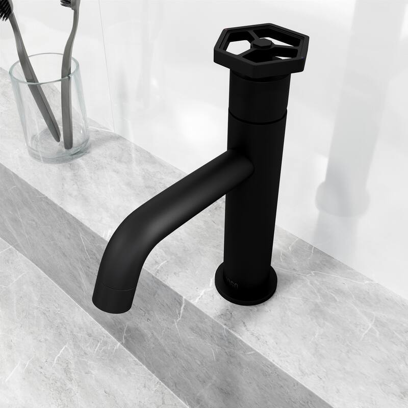 VIGO Ruxton 8" H Single Handle Single Hole Bathroom Faucet