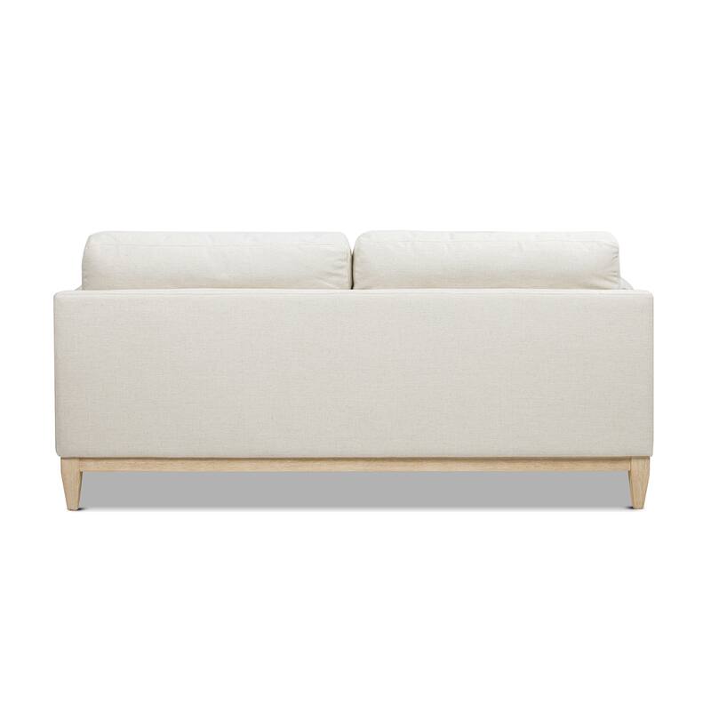 Pasadena 75.5" Velvet Modern Farmhouse Loose Pillow-Back Sofa