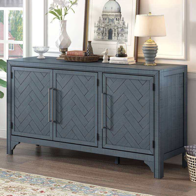 Sideboard with Adjustable Shelves and 3 Doors