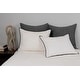 preview thumbnail 1 of 2, Tyne Duvet Cover, Ivory-Asphalt, Duvet Cover Ivory Asphalt - King