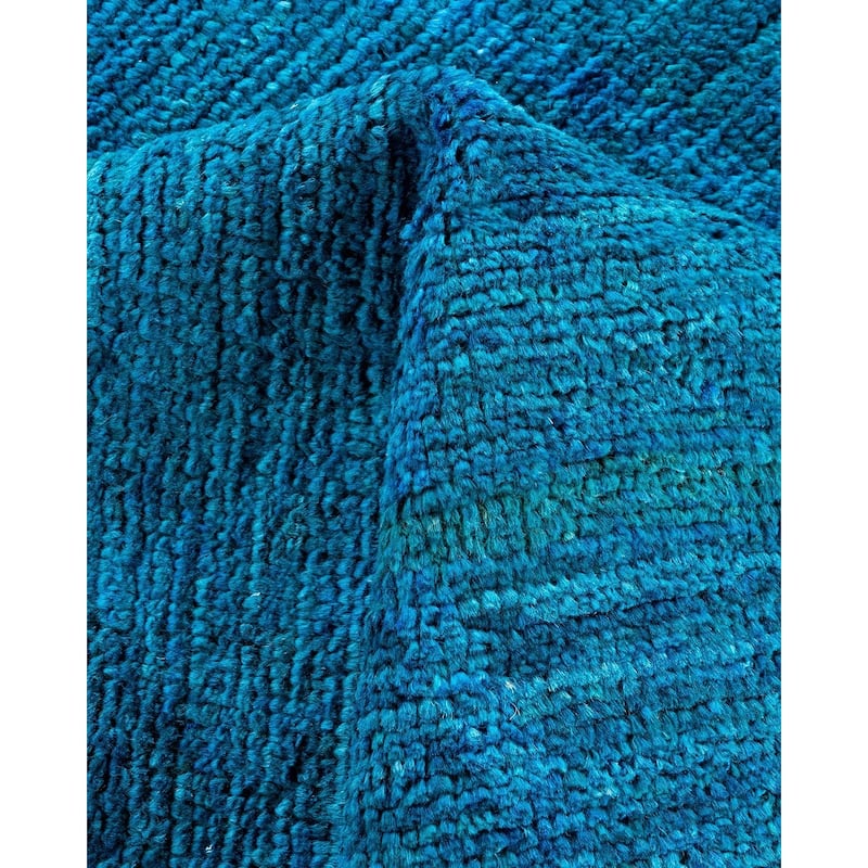 Contemporary Overdyed Wool Hand Knotted Area Rug - 6' 3" x 8' 10"
