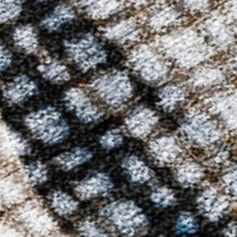 HomeRoots Abstract Transitional Rectangle Outdoor Rug