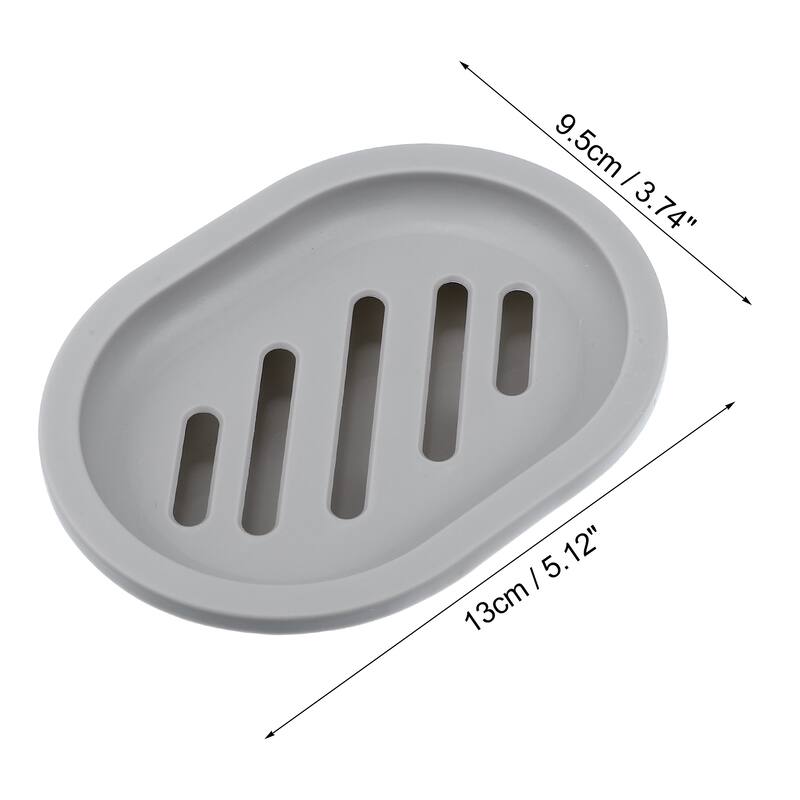 Soap Dish Soap Cleaning Storage for Home Bathroom Plastic 13x9.5cm