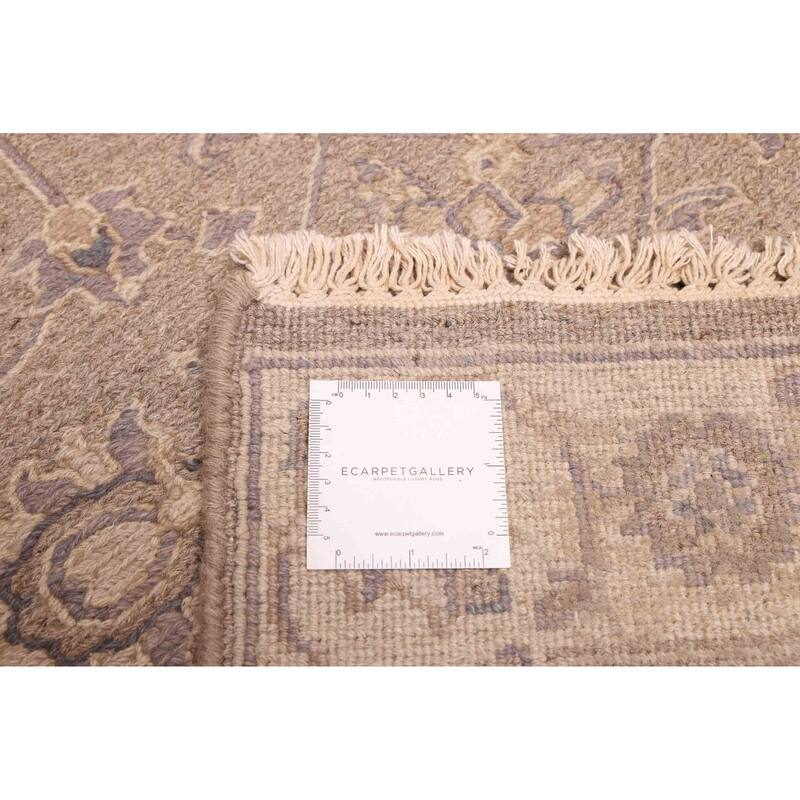 ECARPETGALLERY Flat-Weave Lahor Finest Taupe Wool Tapestry Kilim - 2'6 x 8'9