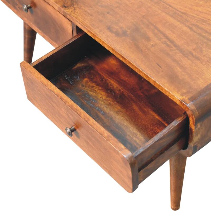 Modern Style Console Table Wood Table Top,Leisure Coffee Table With Storage Space