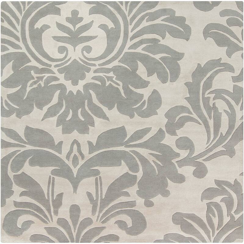 Hand-tufted Bay Leaf Modena Wool Area Rug - 9'9" Square/Surplus