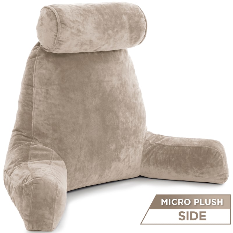 Husband Bedrest Micro-Suede Reading Pillow