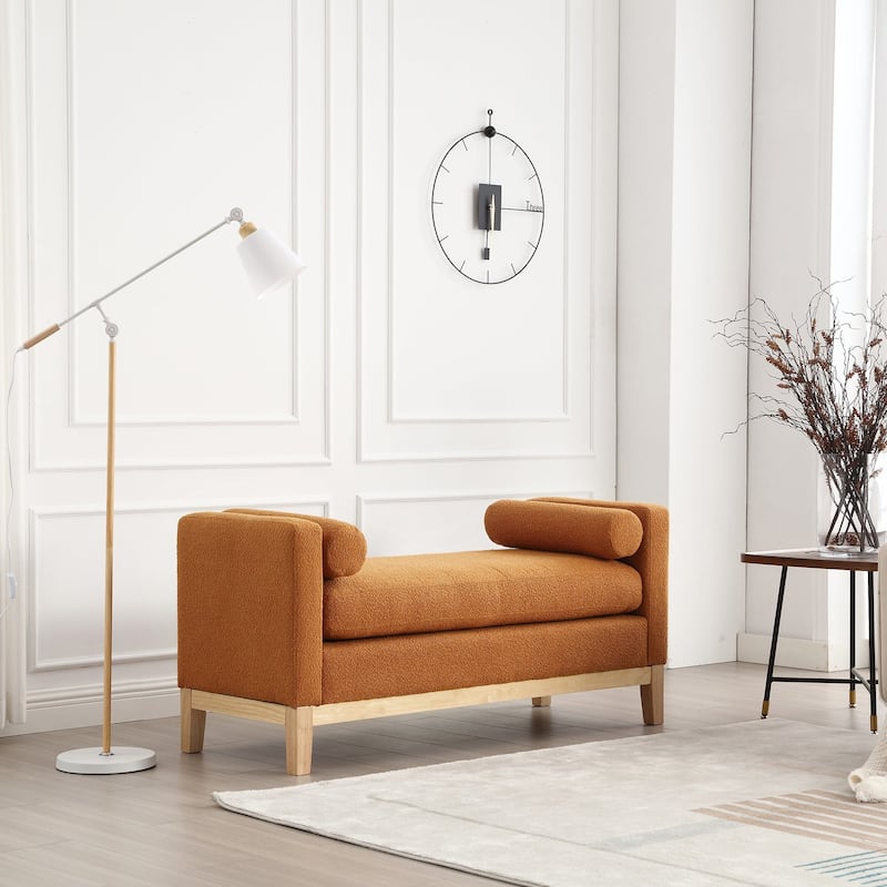 Elegant Upholstered Bench for End of Bed and Living Room