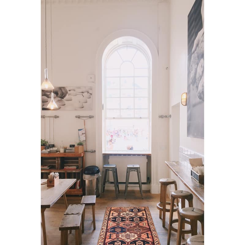 ECARPETGALLERY Hand-knotted Melis Vintage Copper Wool Rug - 3'10 x 11'9