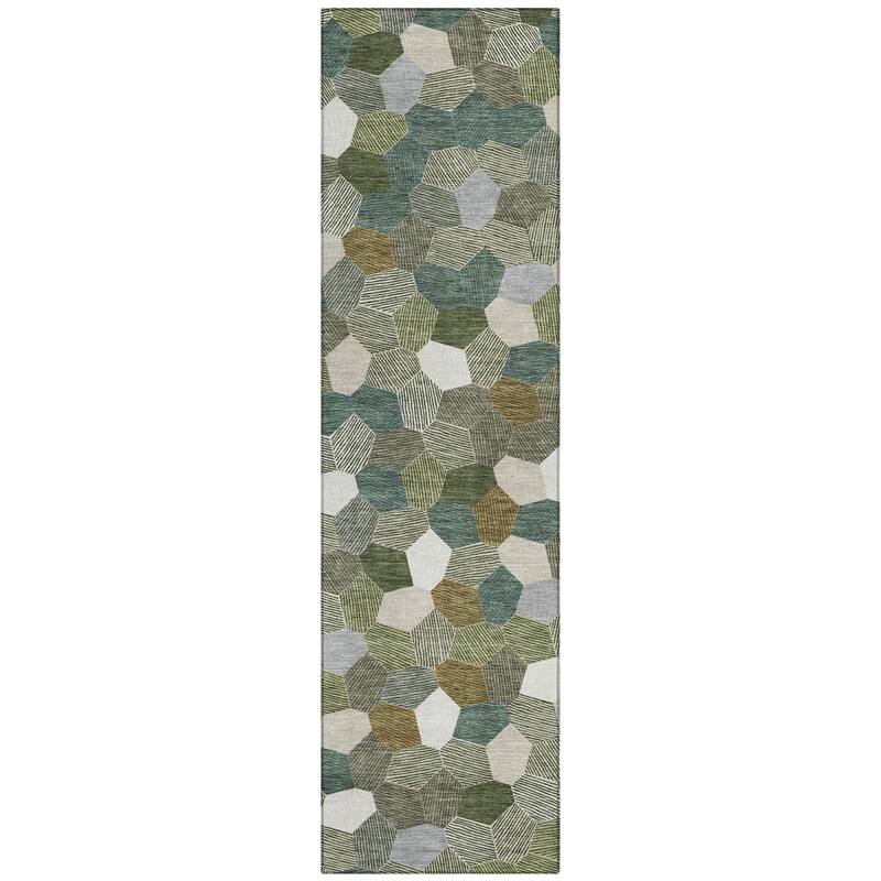 Machine Washable Indoor/ Outdoor Modern Loyd Chantille Rug