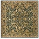 preview thumbnail 51 of 94, SAFAVIEH Handmade Antiquity Manerva Traditional Oriental Wool Rug 6' Square - Blue/Gold