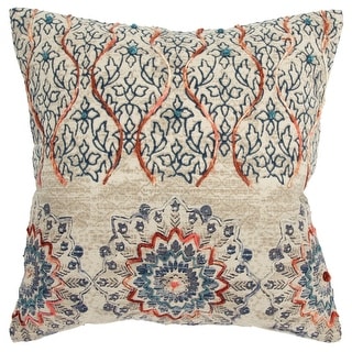 Rust and blue pillows outlet