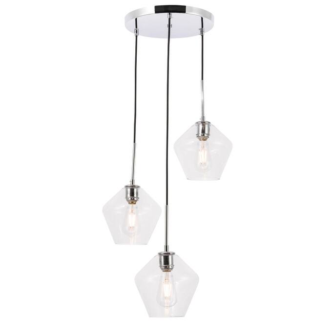 Gerald 3-Light Glass Pendant