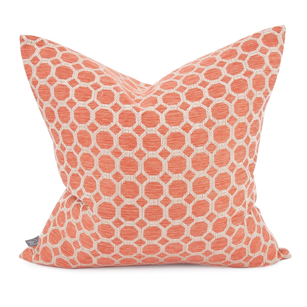 Allan Andrews 20" x 20" Pyth Coral Pillow - Down Fill