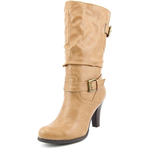 Style & Co Amorie Women Round Toe Synthetic Tan Mid Calf Boot