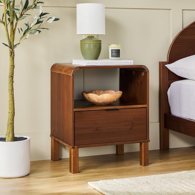 Middlebrook Designs Minimalist Curved-Top Nightstand