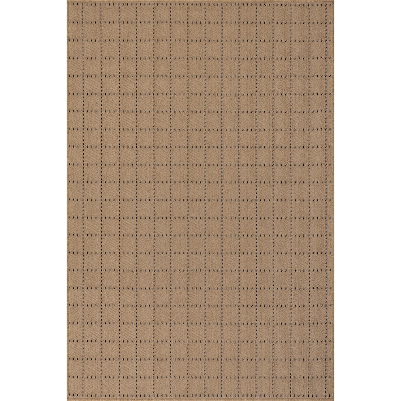 Nuloom Velisyn Modern Geometric Indoor/Outdoor Area Rug - 5' x 8' - Navy - Rectangle