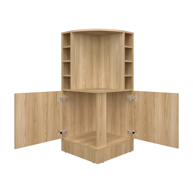 Bar Cabinet, 2 Doors, 8 Wine Bottle Compartments