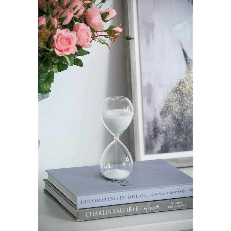 8" Ferdinand 30-Minute Hourglass, White Sand