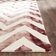 preview thumbnail 30 of 121, SAFAVIEH Dip Dye Marybeth Hand-tufted Wool Chevron Area Rug