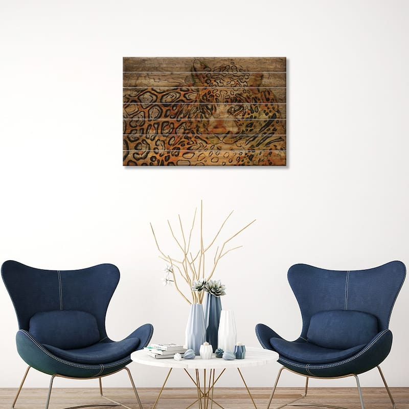 WILD Print On Wood by Irena Orlov - Multi-Color