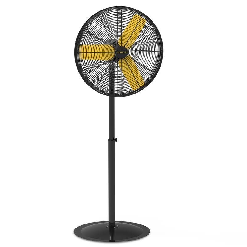 26" Industrial Oscillating 3-Speed Heavy Duty Pedestal Fan