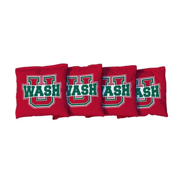 slide 2 of 3, Washington University in St. Louis WUSTL Red Cornhole Bags All-Weather Resin Filled