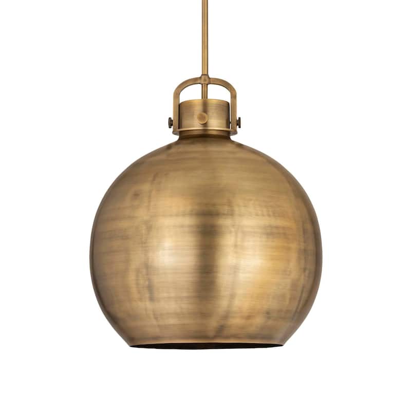 Innovations Lighting 410-1SL-23-18 Newton Sphere Pendant Newton Sphere - Brushed Brass / Brushed Brass