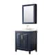 Option Dark Blue / White Quartz Top / Brushed Gold