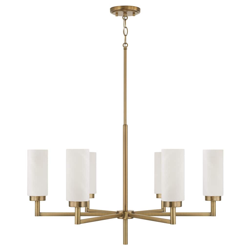 Alyssa 6-Light Chandelier - 31"W x 18.25"H