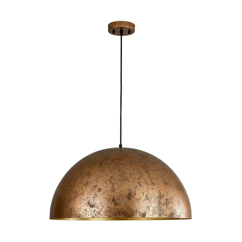 Industrial Oversized Metal Dome Pendant Light - Modern Farmhouse