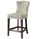preview thumbnail 3 of 4, Uttermost Dariela 20 Inch Wide Birch Wood Frame Kitchen Stool with