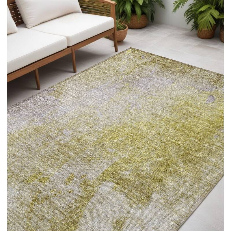 Tamo Modern Art-Inspired Weather Resistant Versatile Elegance Outdoor Rug - 5' X 8' - Multi