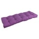 preview thumbnail 15 of 94, Solid Twill Tufted Indoor Bench Cushion (Multiple widths from 42 to 60 inch) 46" wide - Grape