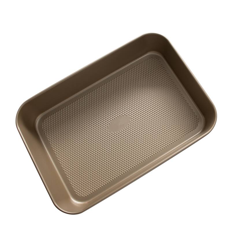 Kitchen Details Pro Series Deep Roasting Pan with Diamond Base - 15.6" x 11" x 2.8"