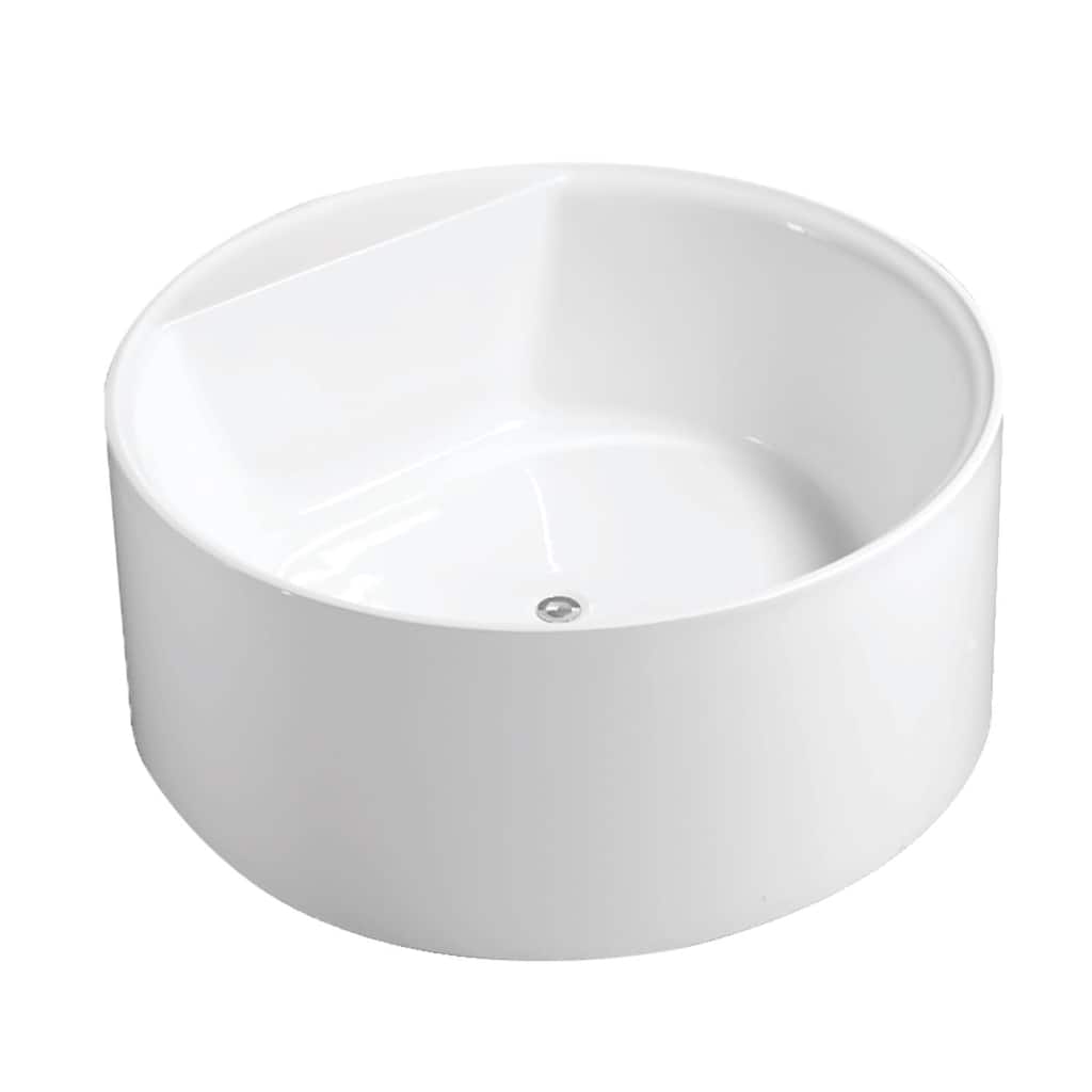 Kingston Brass VTRO535322 Aqua Eden 53" Free Standing Acrylic Soaking