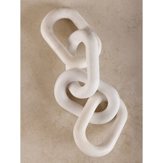 Eternity Marble Links Decorative Chain - White