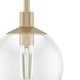 preview thumbnail 7 of 12, Hunter Xidane 1 Light Clear Glass Pendant or Semi-Flush Light - Kitchen Island, Dining Room, Entry - Glam, Contemporary