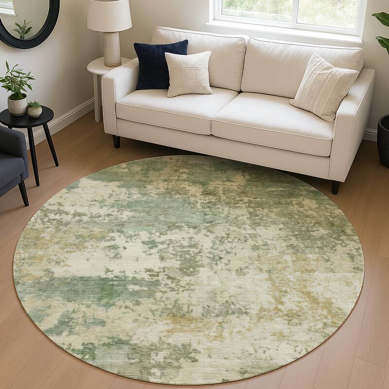 Machine Washable Indoor/ Outdoor Modern Jenna Chantille Rug